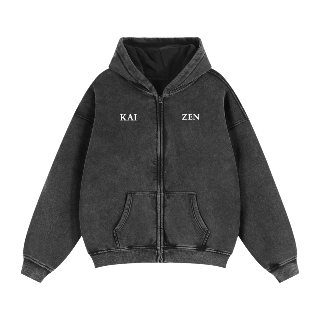 Grey Boxy Zip-Up | KaizenTheWorld