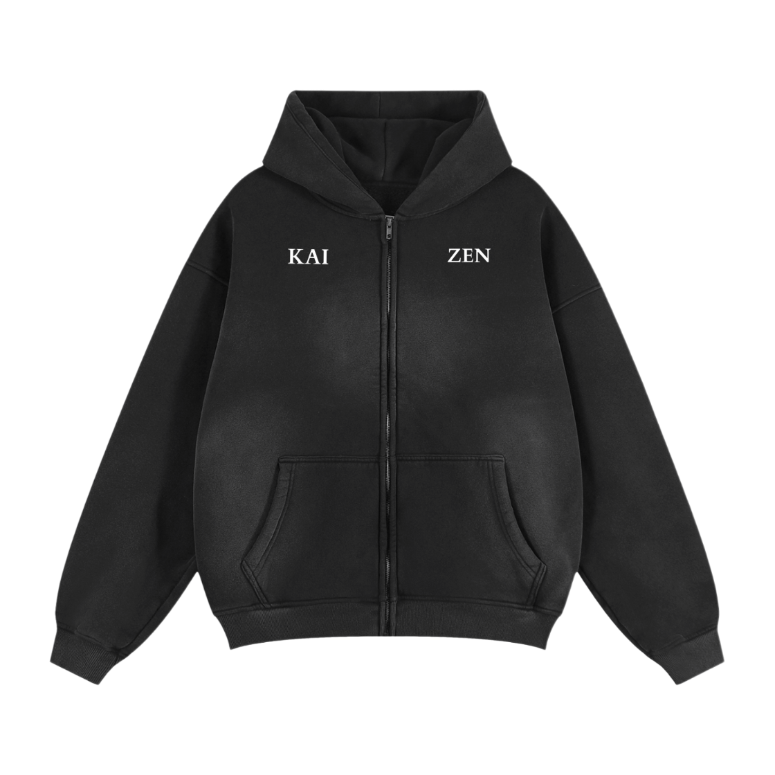 SunfadeTwo-wayZipperBoxyHoodie